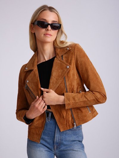 Avec Les Filles Genuine Suede Biker product