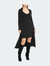 Longline Cardigan & Mini Dress Set - Black