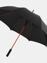 23 Inch Spark Auto Open Storm Umbrella - Solid Black/Red - Solid Black/Red