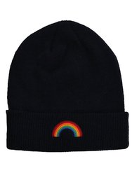 Rainbow Beanie - Black