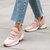 Infinity Glide Blush And White Sneakers