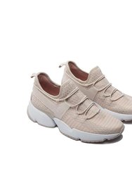 Infinity Glide Light Grey And Peach Sneakers