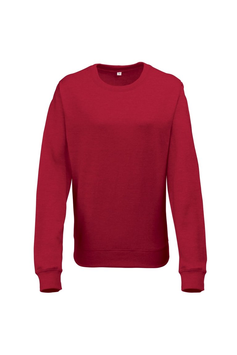 Awdis Girlie Womens Heather Lightweight Crew Neck Sweatshirt (Red Heather) - Red Heather