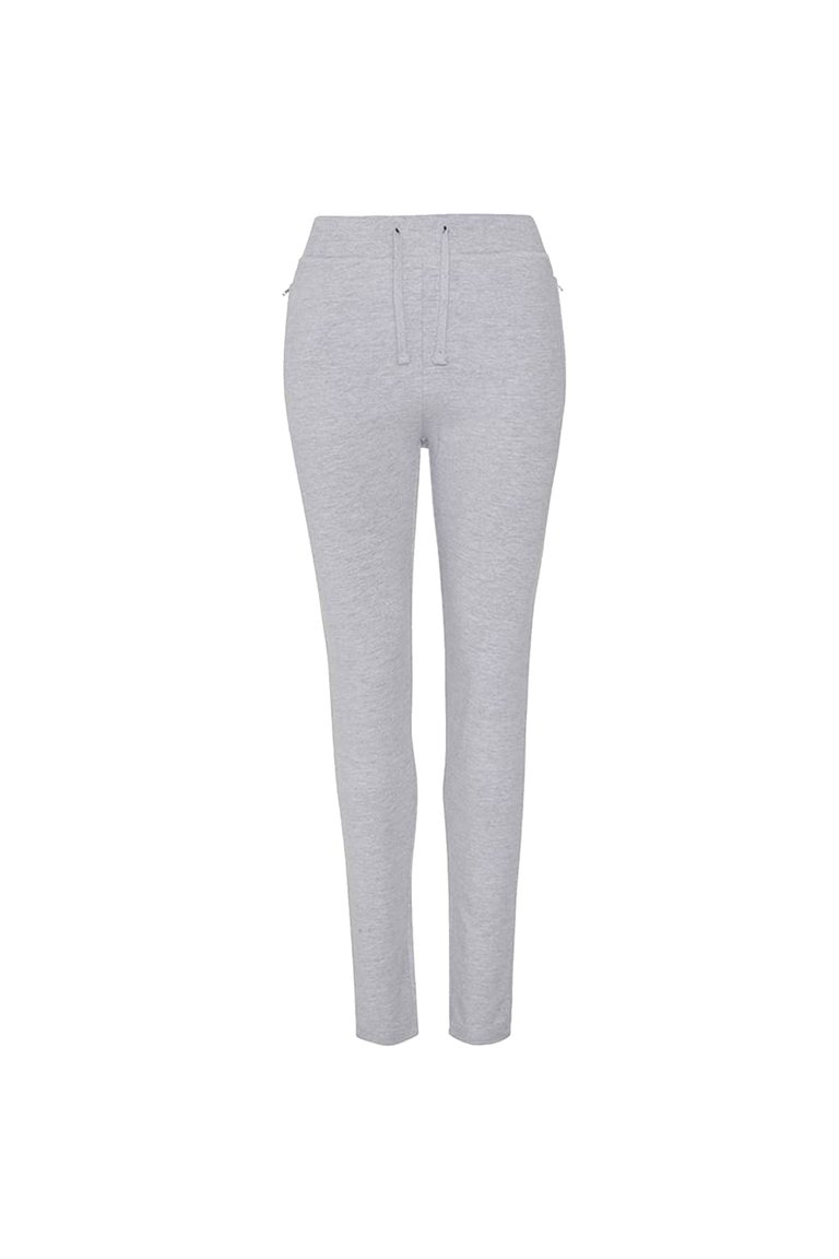 AWDis Hoods Womens/Ladies Girlie Tapered Track Pants (Heather Grey) - Heather Grey