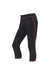 AWDis Just Cool Womens/Ladies Girlie Capri Sports Pants/Trousers (Jet Black/Hot Pink) - Jet Black/Hot Pink