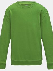 AWDis Just Hoods Childrens/Kids Sweatshirt - Lime Green