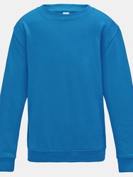 AWDis Just Hoods Childrens/Kids Sweatshirt - Sapphire Blue