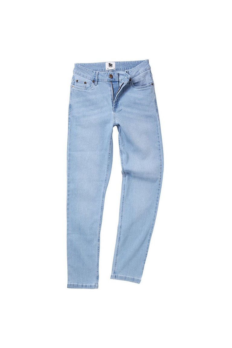 AWDis So Denim Womens/Ladies Katy Straight Jeans (Light Blue Wash) - Light Blue Wash