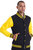 Awdis Unisex Varsity Jacket (Jet Black/ Sun Yellow)