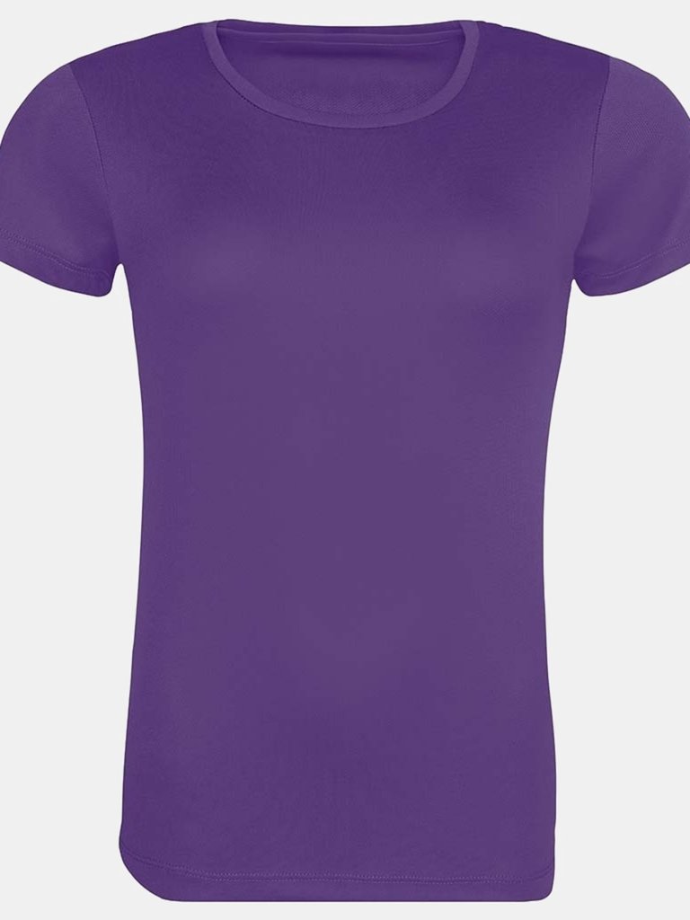 Awdis Womens/Ladies Cool Recycled T-Shirt - Purple