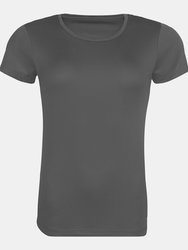 Awdis Womens/Ladies Cool Recycled T-Shirt - Gray