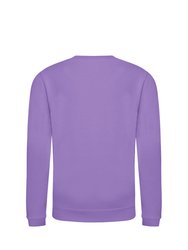Childrens/Kids Plain Crew Neck Sweatshirt - Digital Lavender