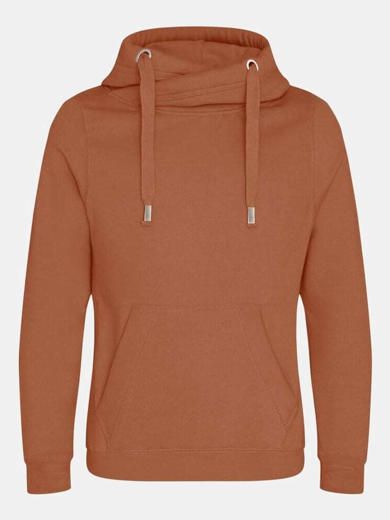 Hoods Mens Cross Neck Hoodie - Ginger Biscuit - Ginger Biscuit