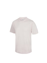 Just Cool Mens Performance Plain T-Shirt (Blush) - Blush