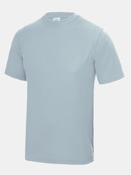 Just Cool Mens Performance Plain T-Shirt (Sky Blue) - Sky Blue