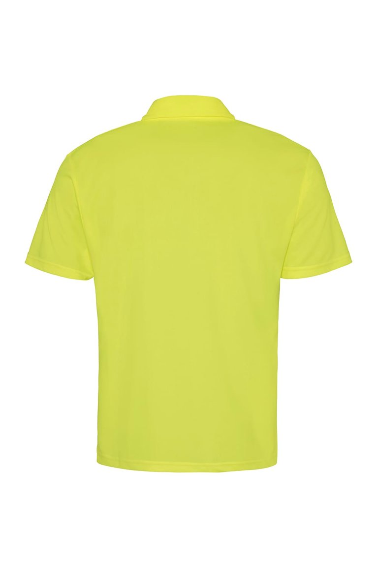 Just Cool Mens Plain Sports Polo Shirt (Electric Yellow)
