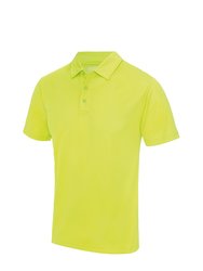 Just Cool Mens Plain Sports Polo Shirt (Electric Yellow) - Electric Yellow