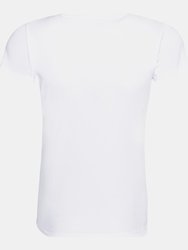 Just Cool Womens/Ladies Sports Plain T-Shirt - Arctic White