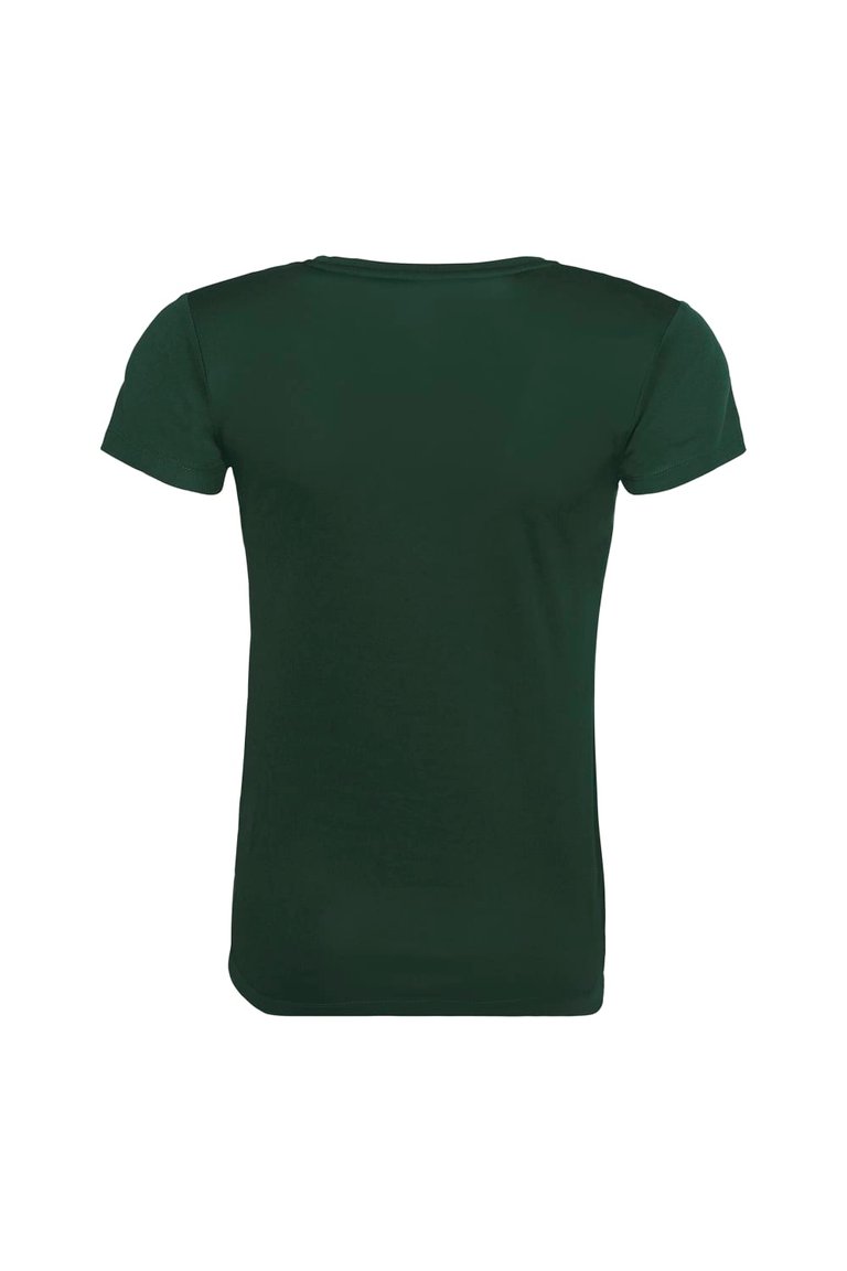 Just Cool Womens/Ladies Sports Plain T-Shirt (Bottle Green)