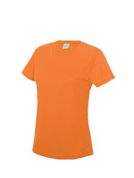 Just Cool Womens/Ladies Sports Plain T-Shirt - Electric Orange - Electric Orange