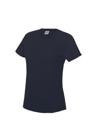 Just Cool Womens/Ladies Sports Plain T-Shirt - French Navy - French Navy