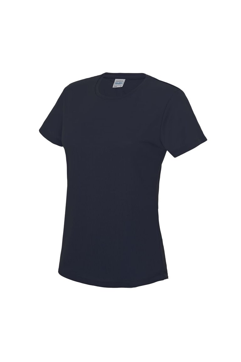 Just Cool Womens/Ladies Sports Plain T-Shirt - French Navy - French Navy