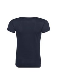 Just Cool Womens/Ladies Sports Plain T-Shirt - French Navy