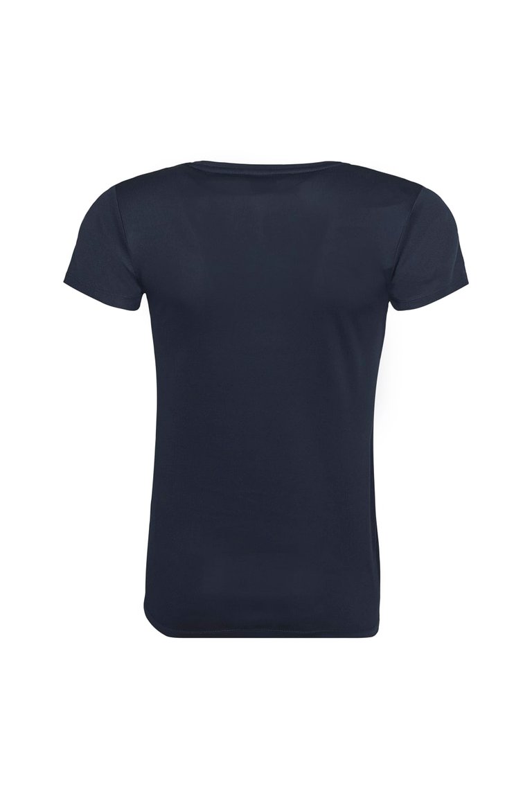 Just Cool Womens/Ladies Sports Plain T-Shirt - French Navy