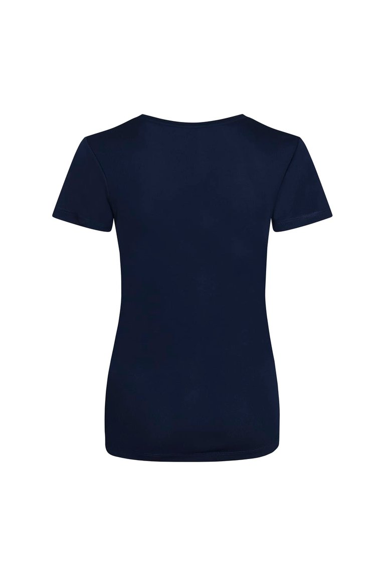 Just Cool Womens/Ladies Sports Plain T-Shirt (Oxford Navy)