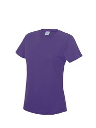 Just Cool Womens/Ladies Sports Plain T-Shirt (Purple) - Purple