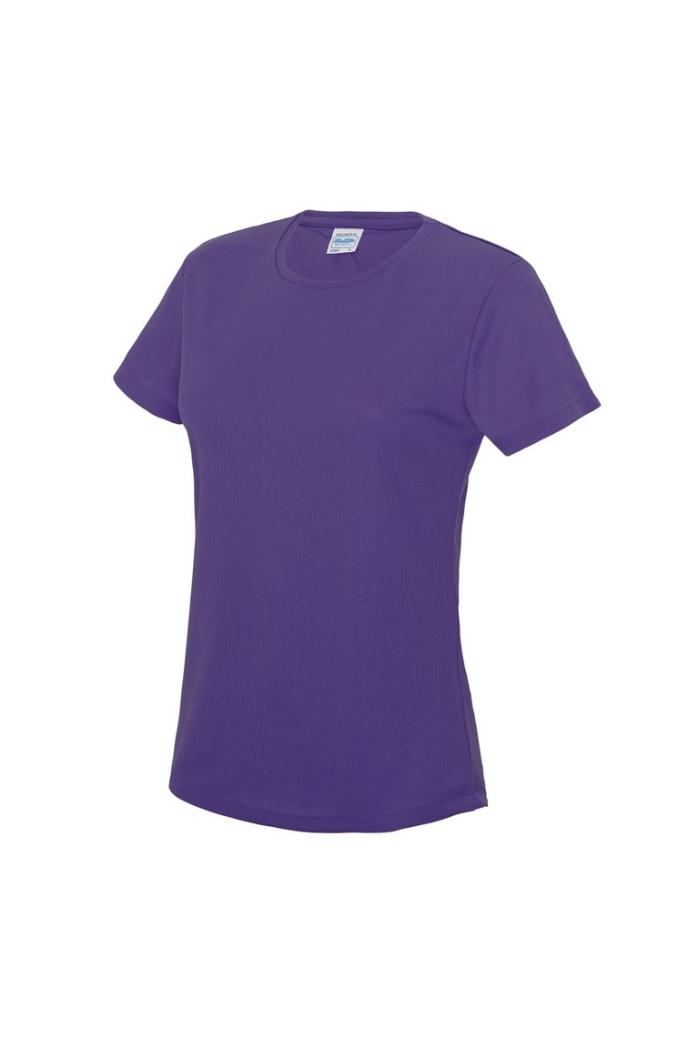 Just Cool Womens/Ladies Sports Plain T-Shirt (Purple) - Purple