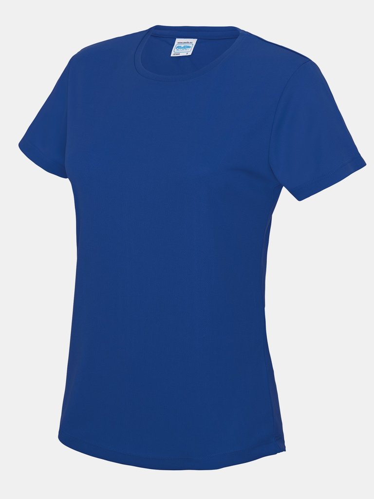 Just Cool Womens/Ladies Sports Plain T-Shirt (Royal Blue)