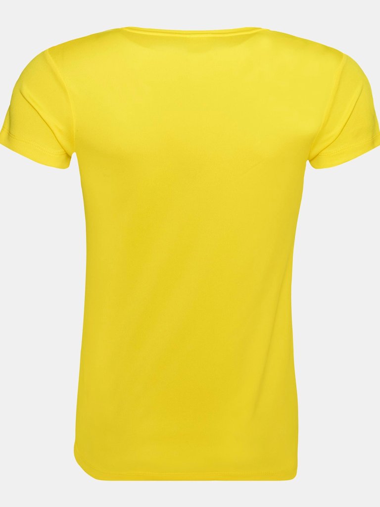 Just Cool Womens/Ladies Sports Plain T-Shirt (Sun Yellow)