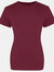 AWDis Just Ts Womens/Ladies The 100 Girlie T-Shirt (Burgundy) - Burgundy