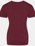 AWDis Just Ts Womens/Ladies The 100 Girlie T-Shirt (Burgundy)