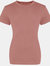 AWDis Just Ts Womens/Ladies The 100 Girlie T-Shirt (Dusty Pink) - Dusty Pink