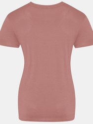 AWDis Just Ts Womens/Ladies The 100 Girlie T-Shirt (Dusty Pink)