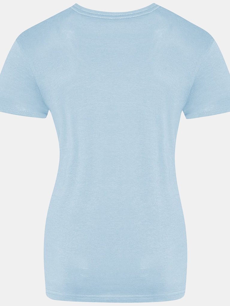 AWDis Just Ts Womens/Ladies The 100 Girlie T-Shirt (Sky Blue)