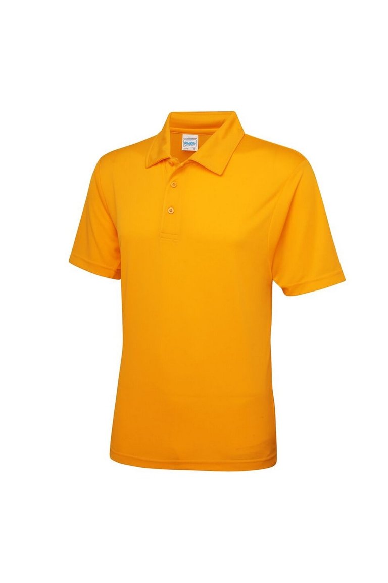 Mens Plain Sports Polo Shirt - Gold - Gold