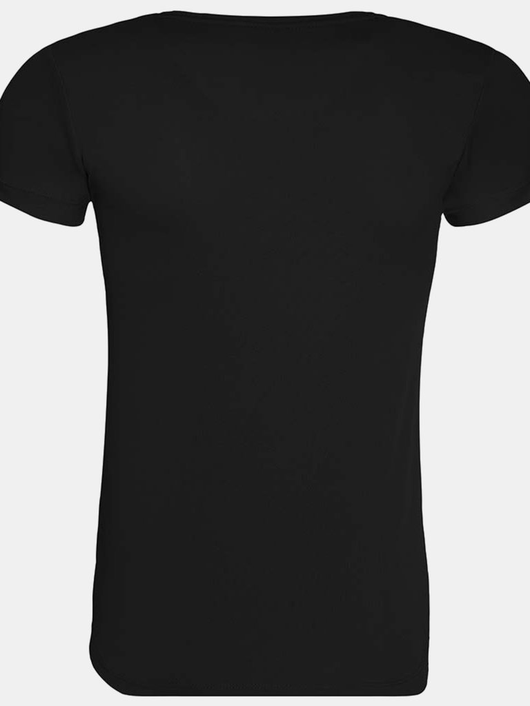 Womens Cool Recycled T-Shirt - Black
