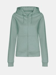 Womens/Ladies College Hoodie - Dusty Green - Dusty Green