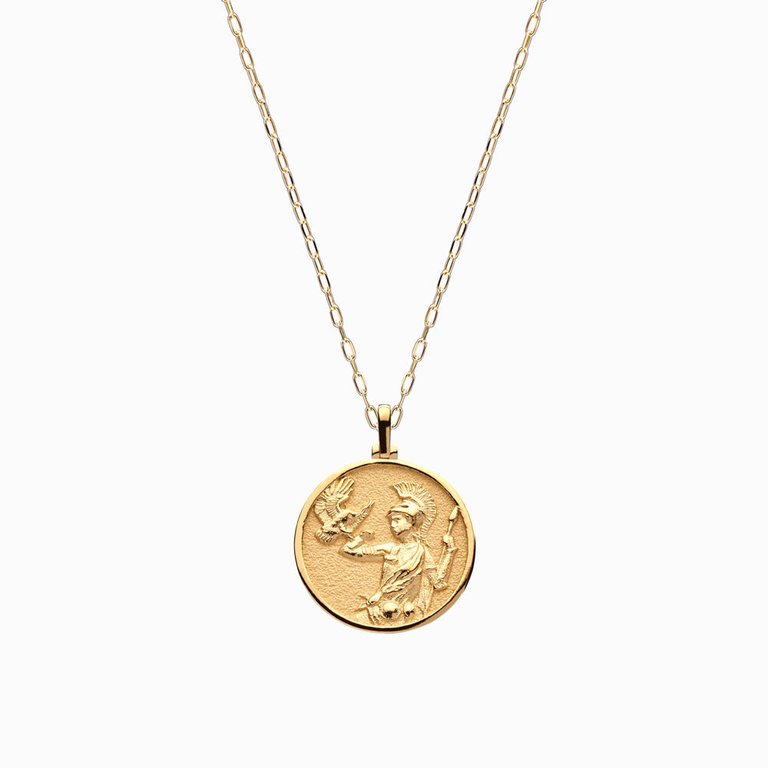 14k Yellow Gold Vermeil Mini Athena Necklace - Gold Vermeil