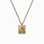 14K Yellow Gold Vermeil Mini Mother Mary Tablet Necklace - Gold