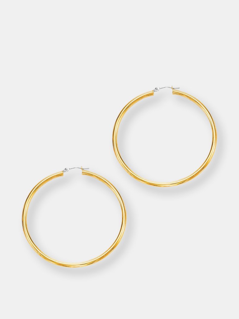 50MM Hoops - Gold - Gold