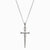 925 Sterling Silver Diamond Sword Necklace - Sterling Silver