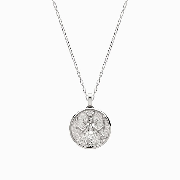 925 Sterling Silver Mini Hecate Necklace - Sterling Silver