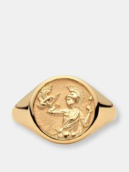 Athena Signet Ring - Gold