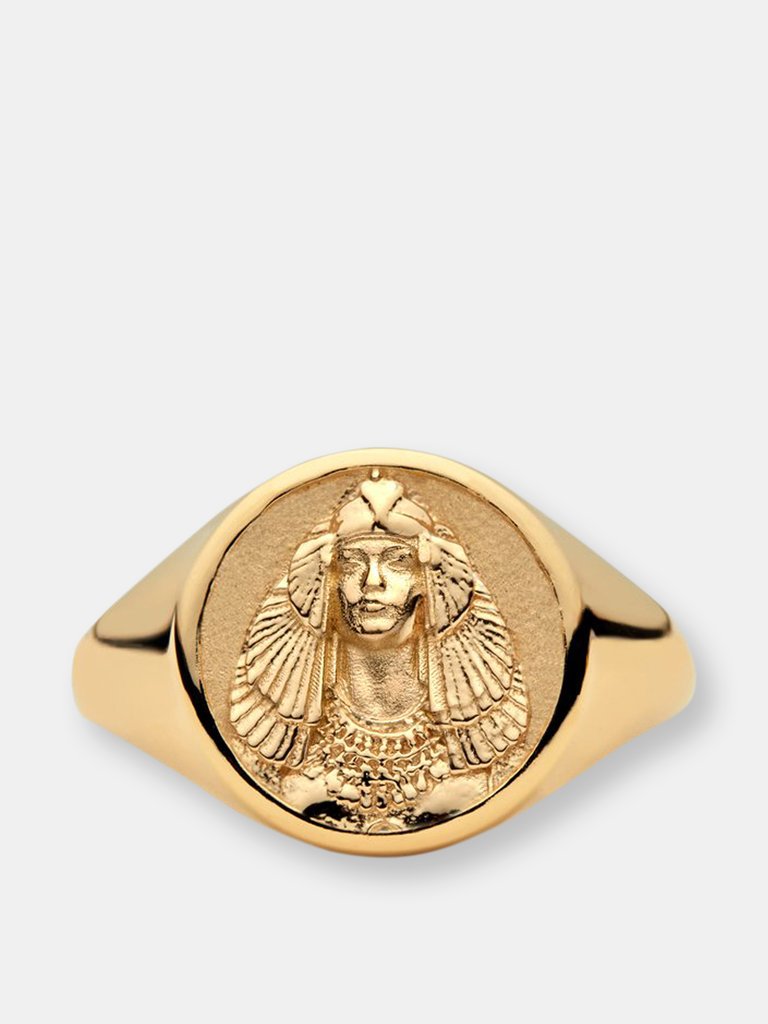 Cleopatra Signet Ring - Gold