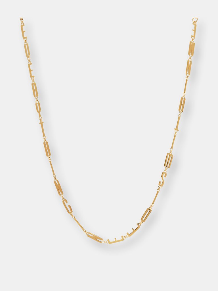 Everything I Need Is Within Me Affirmation Necklace - 14k Yellow Gold Vermeil