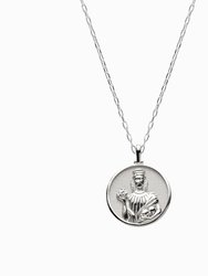 Mini Persephone Necklace - Solid 14k White Gold - Silver